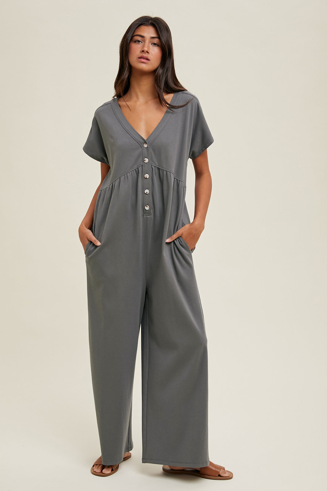 Ethel Cotton Knit Jumpsuit - Straight & Arrow Boutique