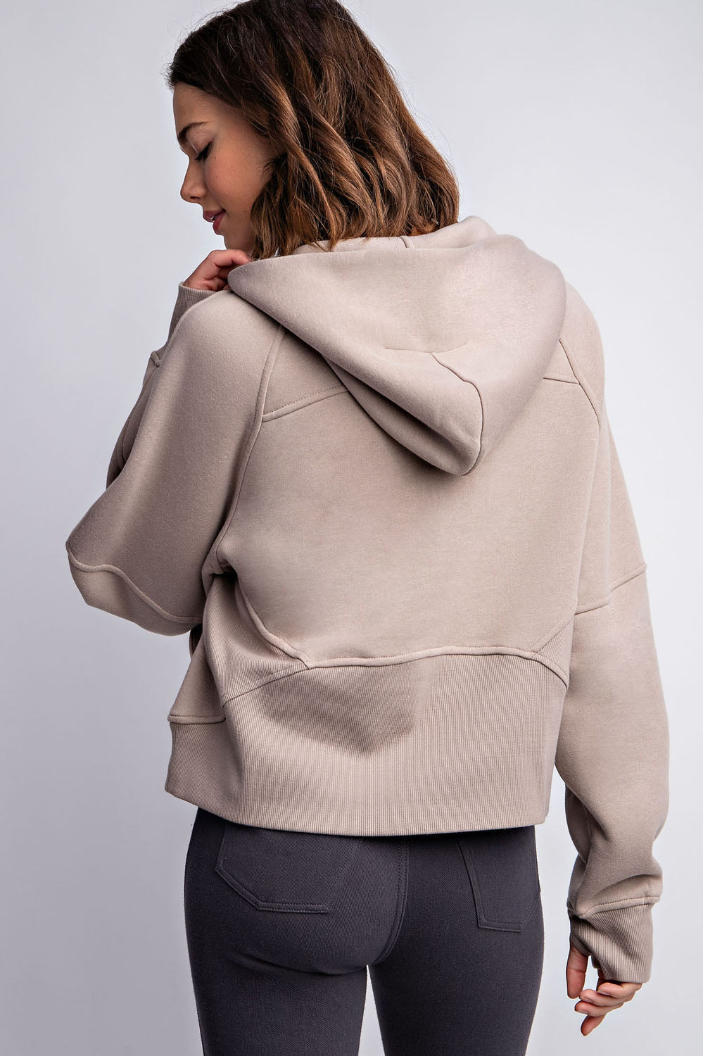 Bailey French Terry Quarter Zip Hoodie