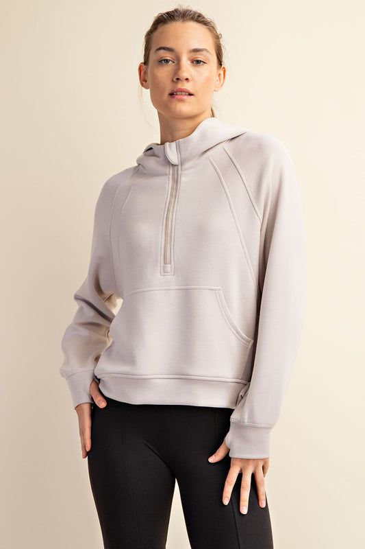 Sutton Modal Quarter Zip Hoodie