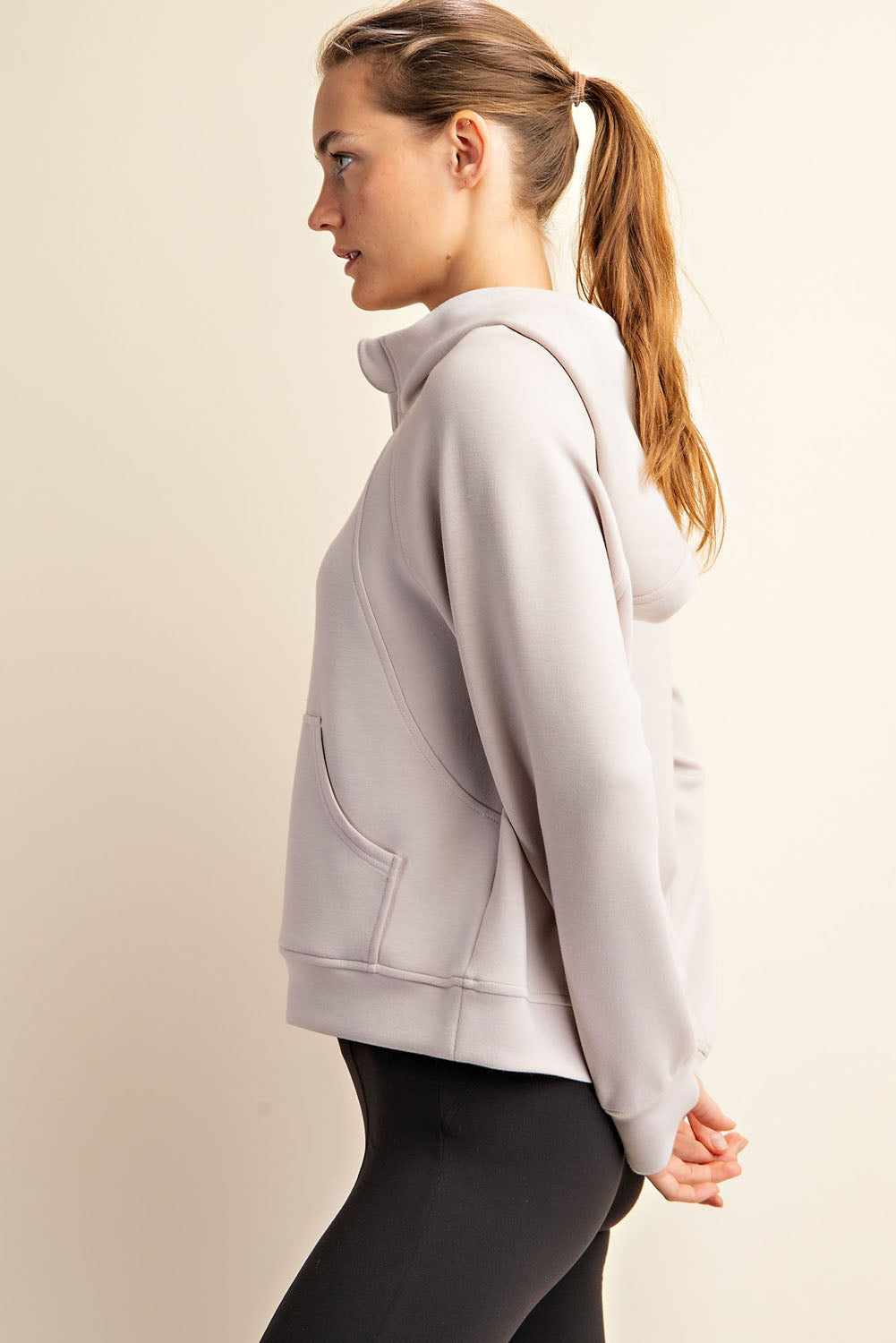 Sutton Modal Quarter Zip Hoodie