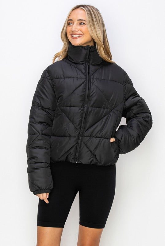 The Macie Crop Puffer Jacket