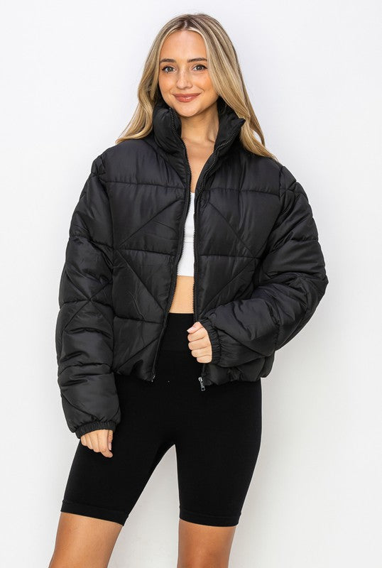 The Macie Crop Puffer Jacket