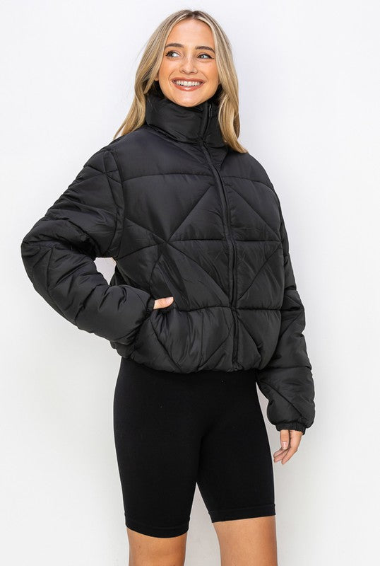 The Macie Crop Puffer Jacket