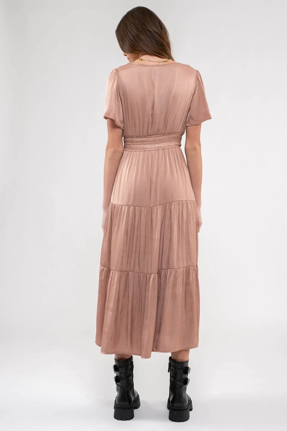 The Brynn Tiered Midi Dress