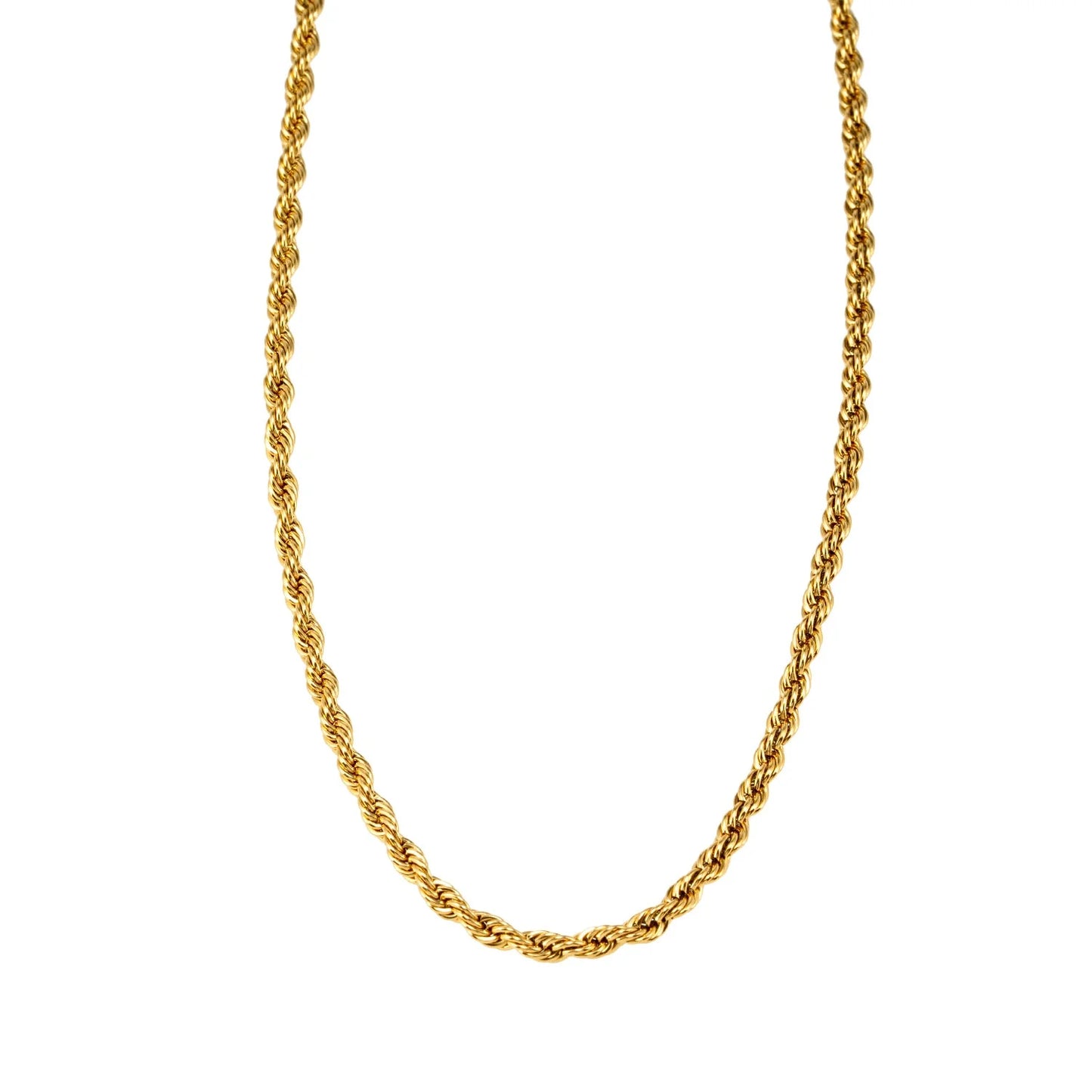 BALHAM Rope Chain Textured Gold Necklace