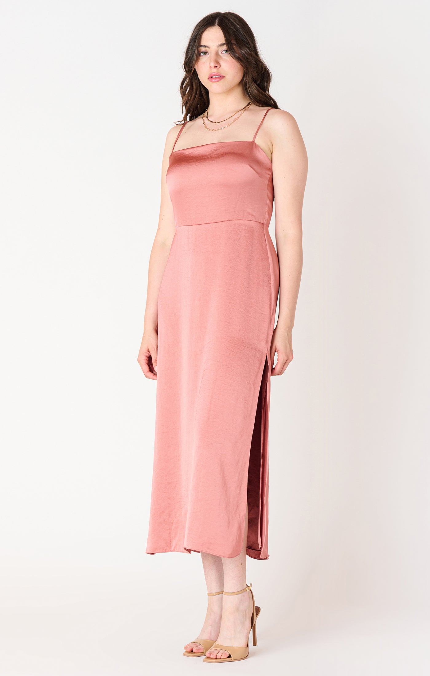 Celeste Satin Slip Dress