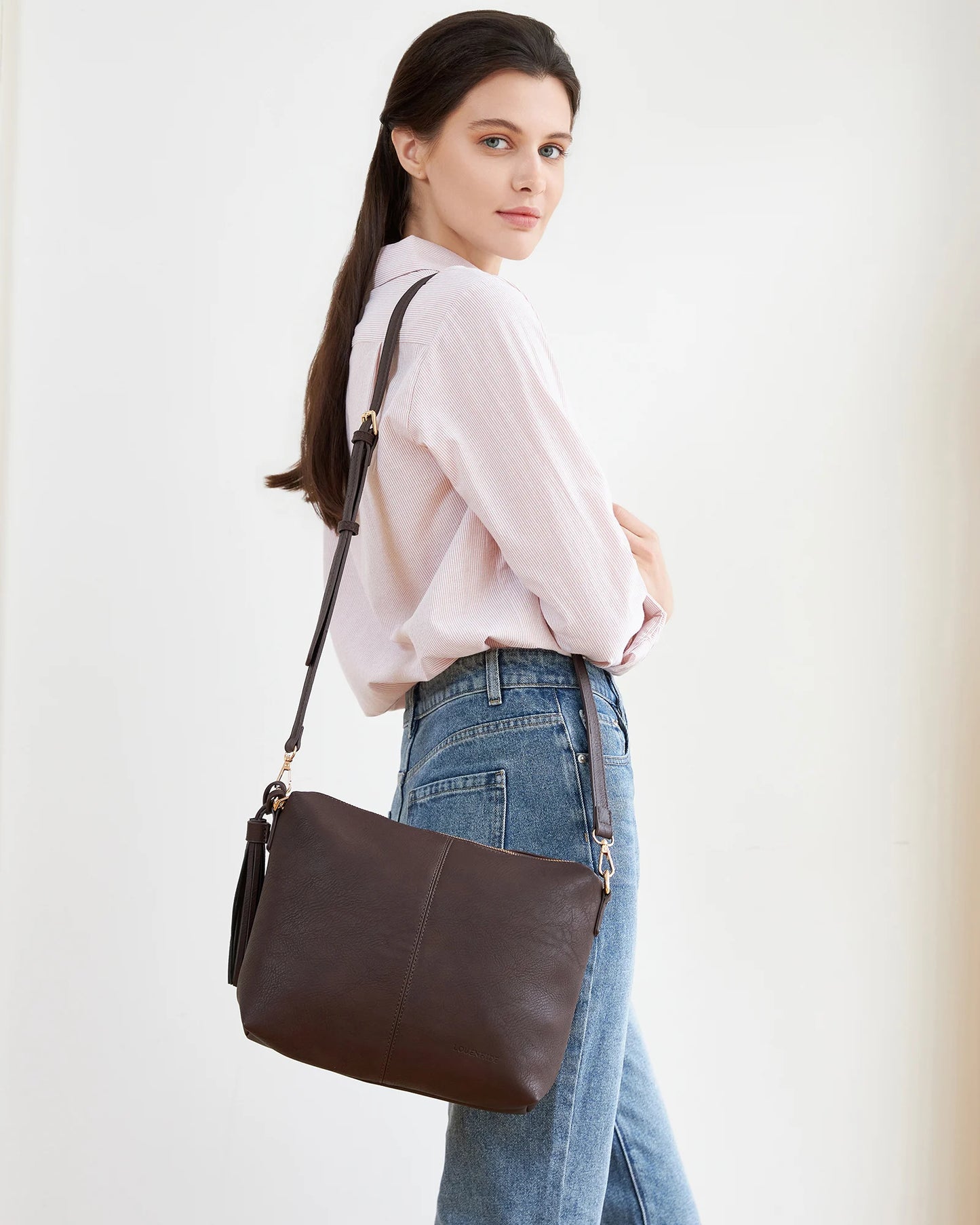 Daisy Stripe Crossbody Bag