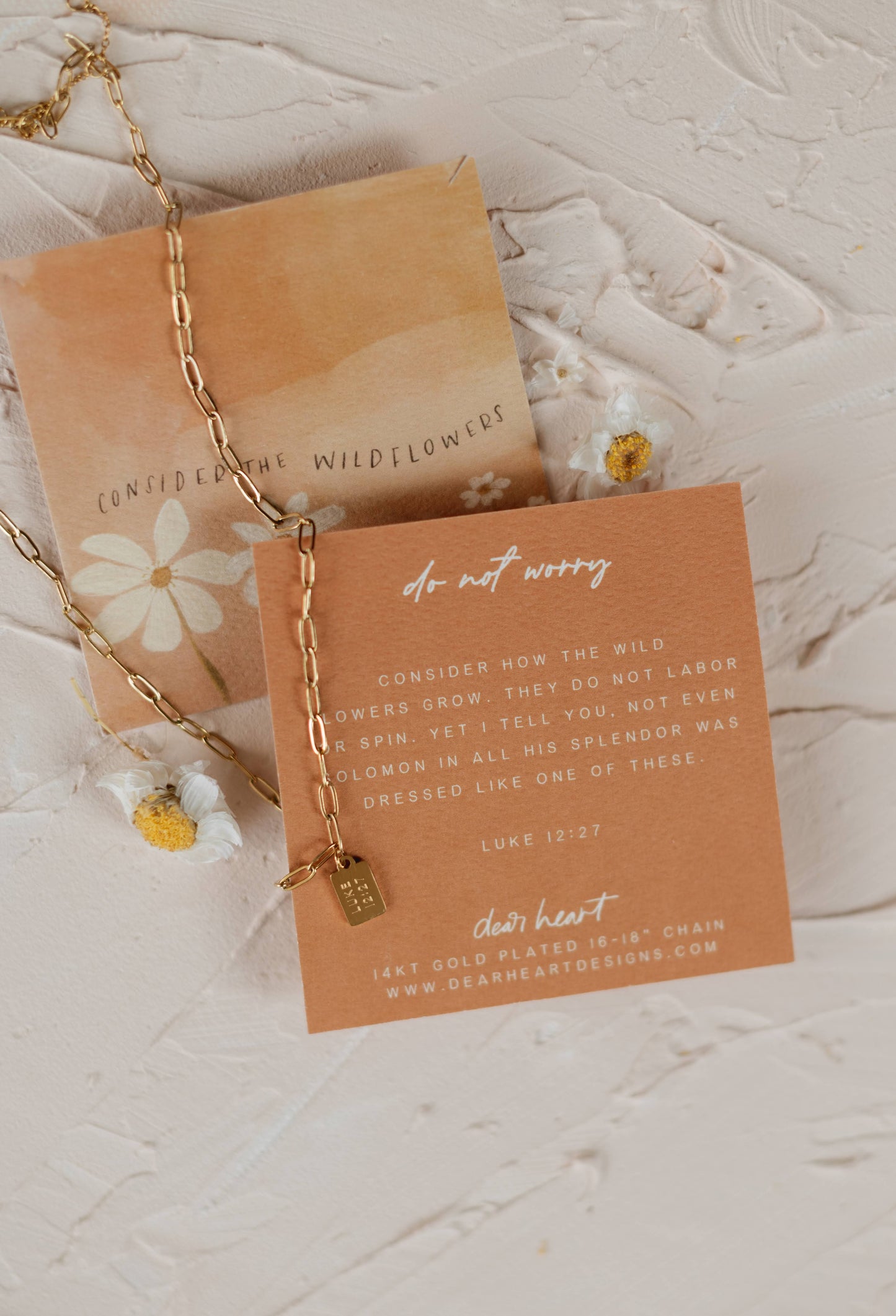 Do Not Worry Tag Necklace