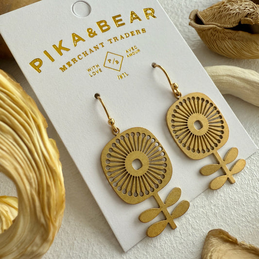 Blómi Floral Design Drop Earrings