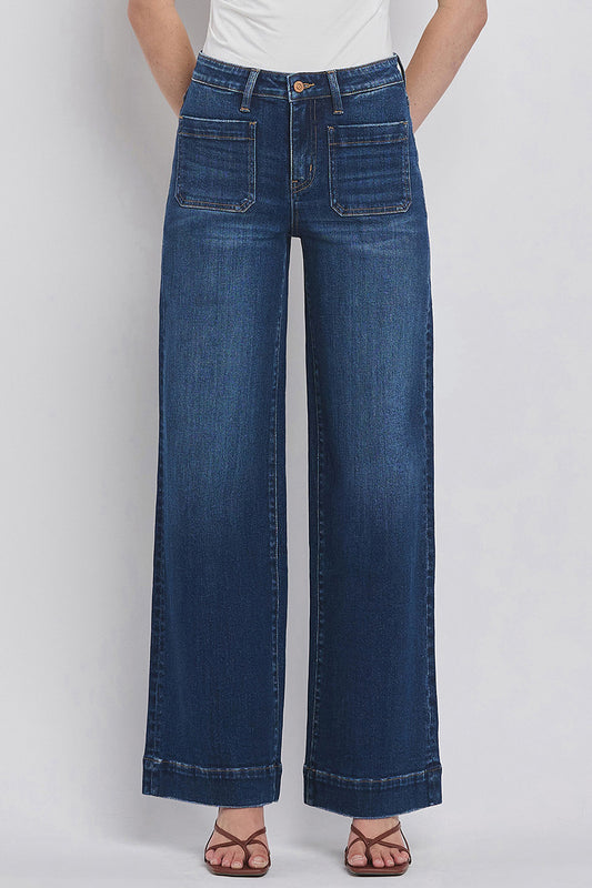 Jayce Wide Leg Trouser Jeans - Straight & Arrow Boutique