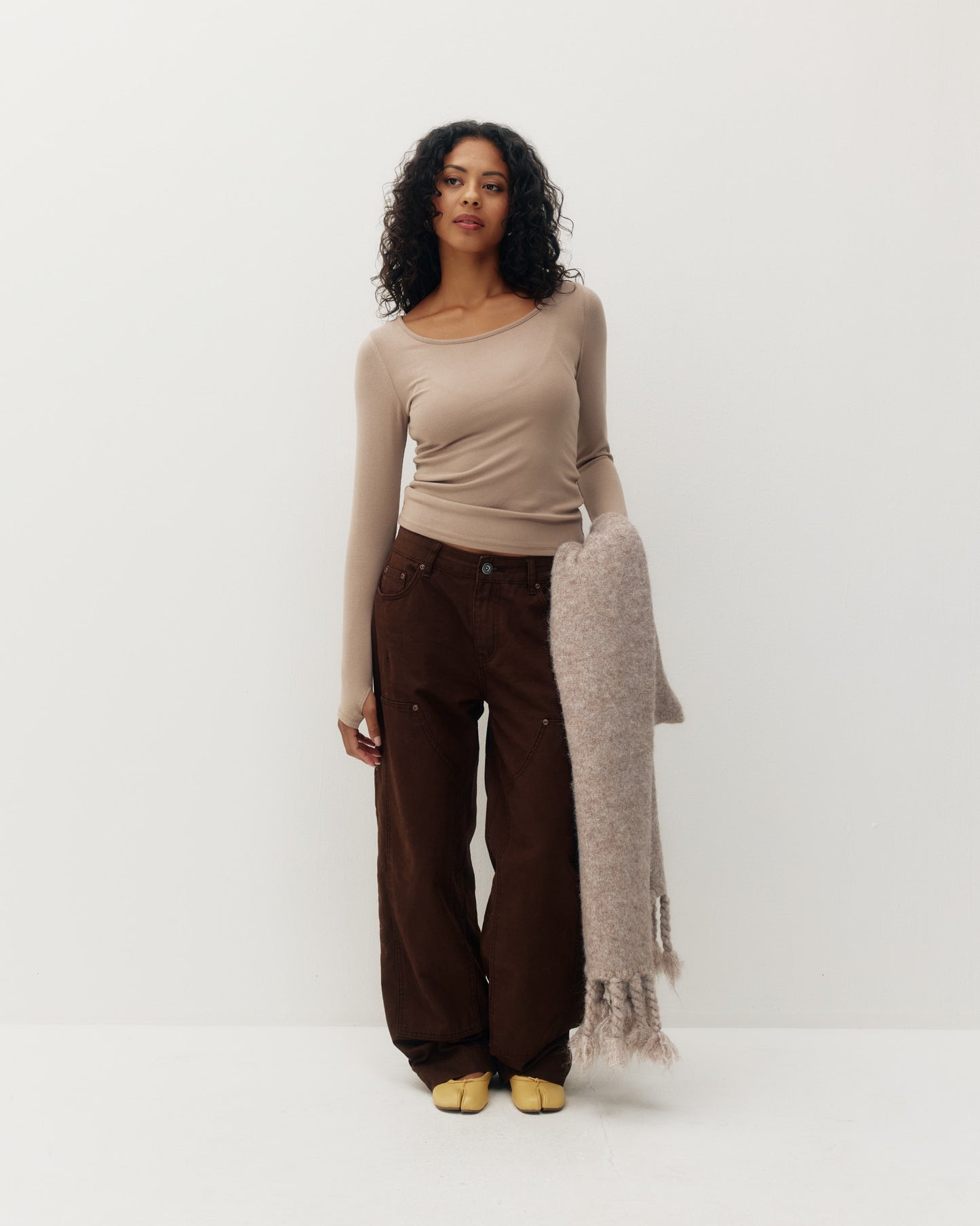 Scoop Rib Long Sleeve