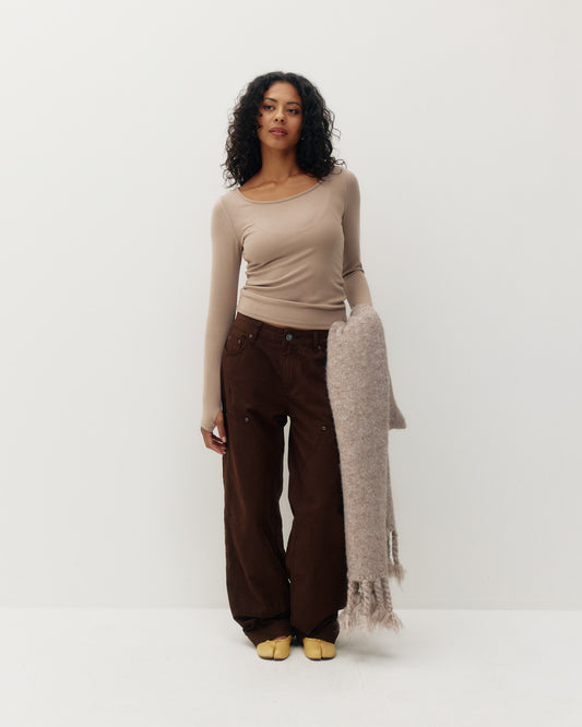 Scoop Rib Long Sleeve
