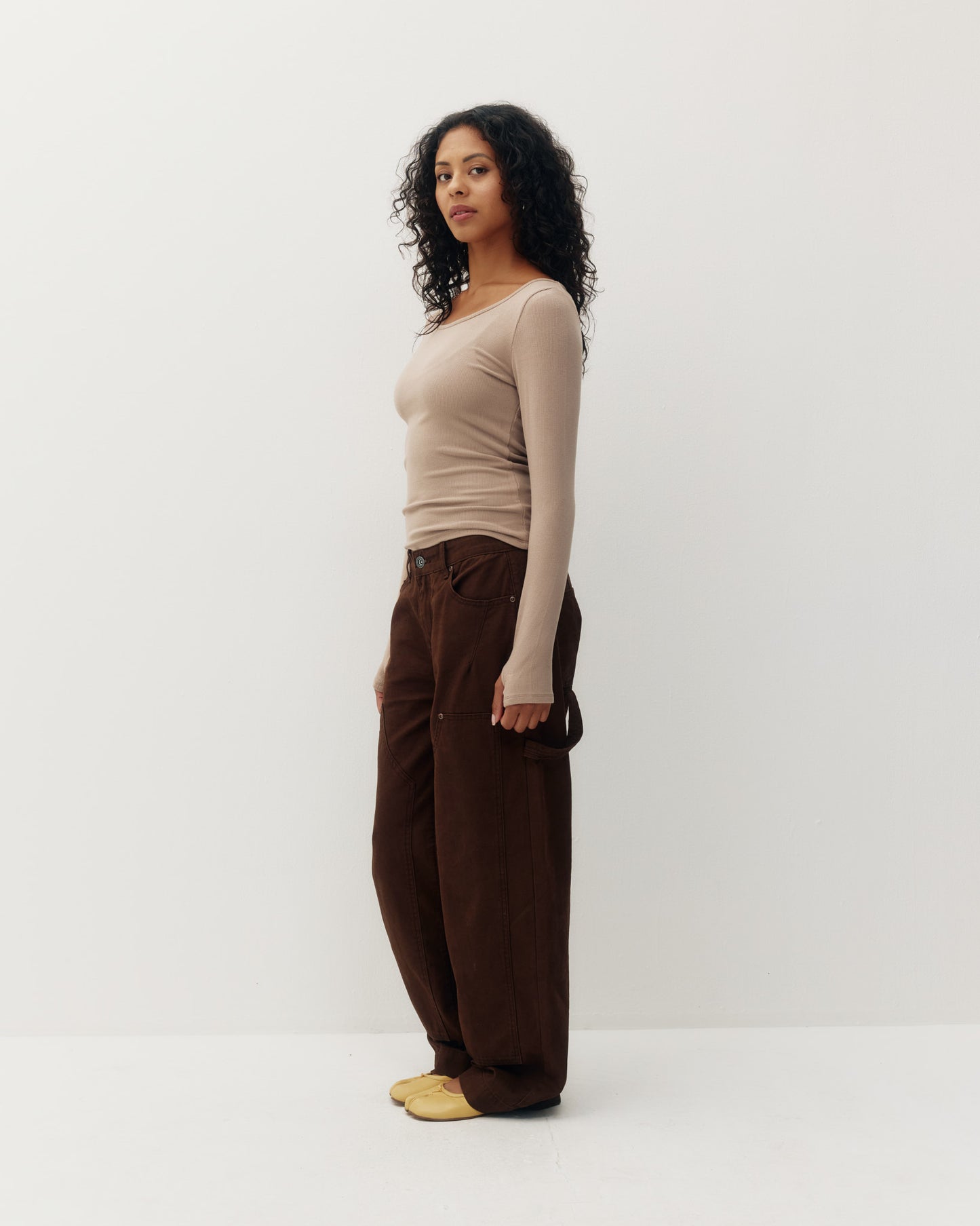 Scoop Rib Long Sleeve