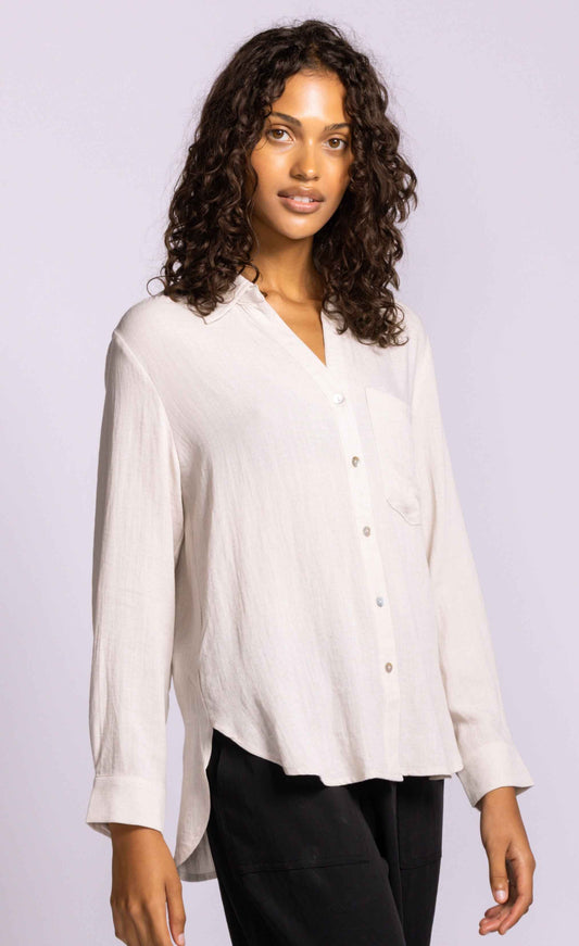 Francis Button Down Top