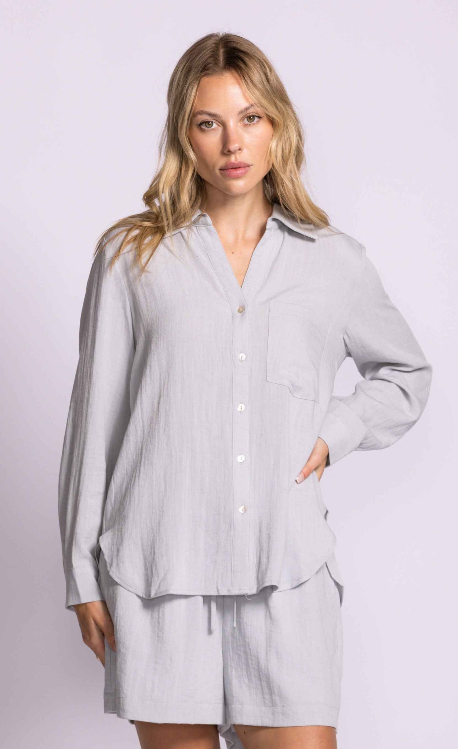 Francis Button Down Top