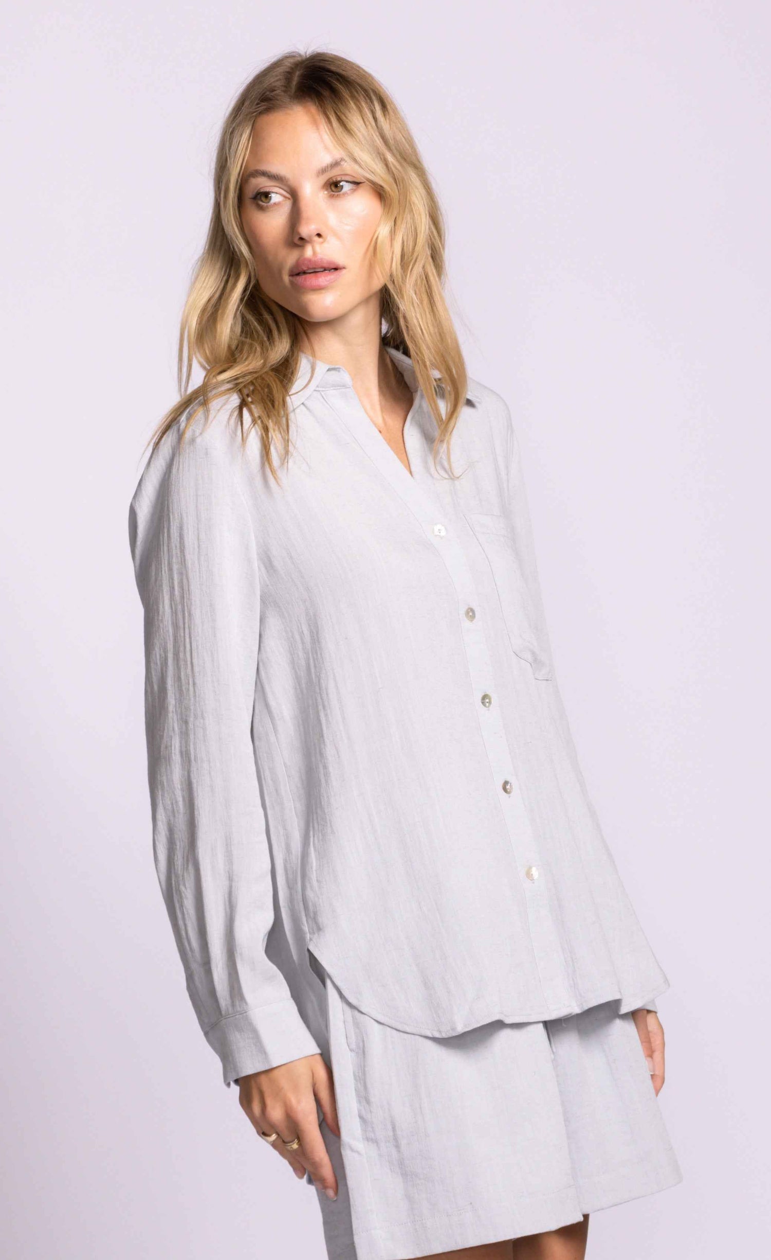 Francis Button Down Top