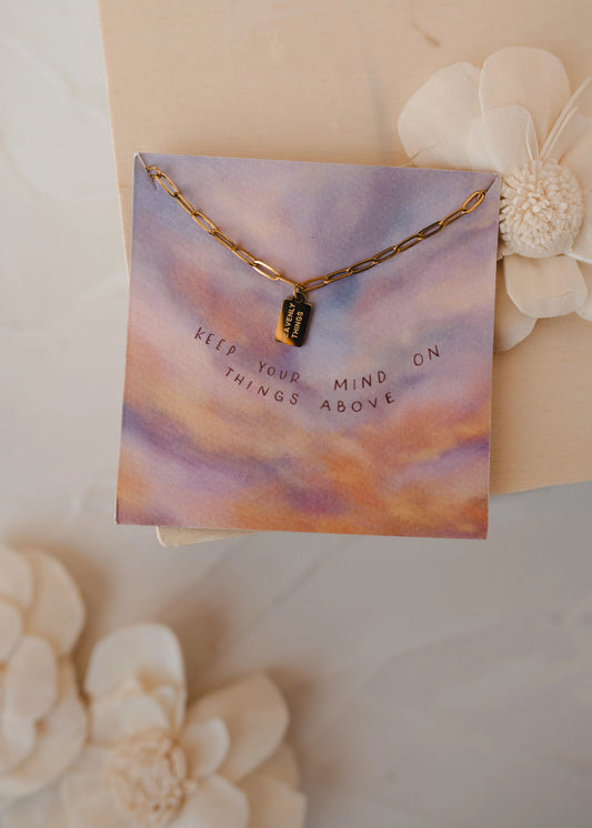 Heavenly Things Tag Necklace