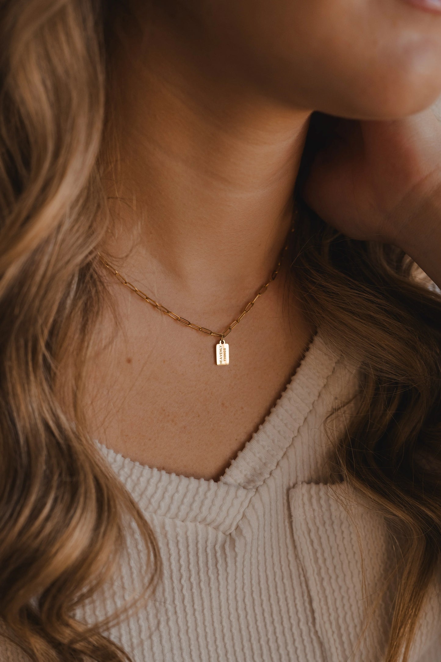 Heavenly Things Tag Necklace
