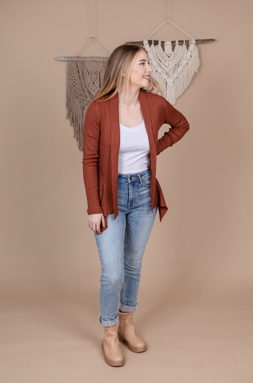 Open Rib Cardigan