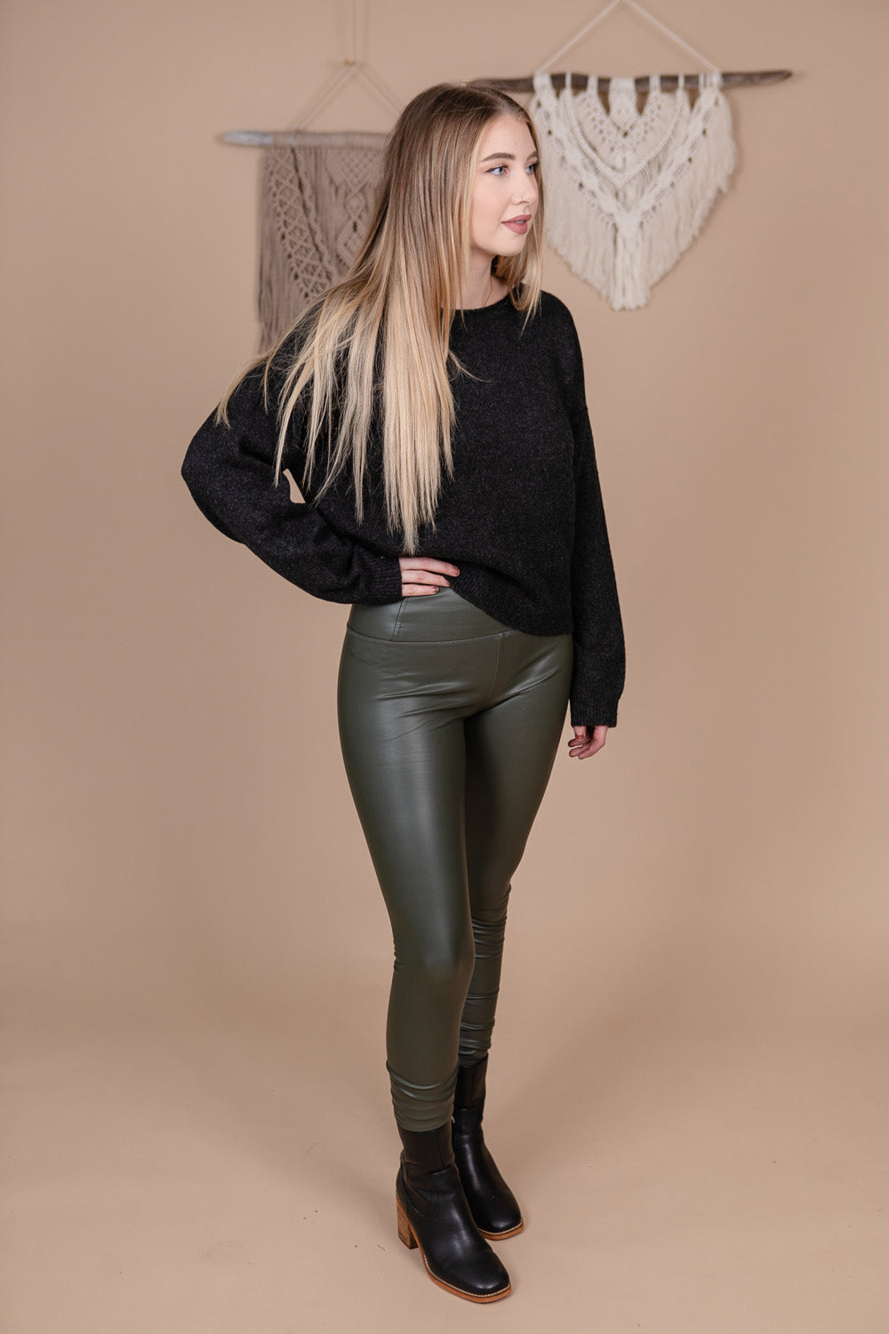 Delilah Vegan Leather Leggings