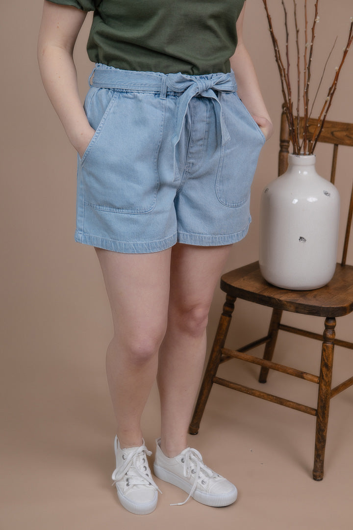 Kayla Paperbag Denim Short