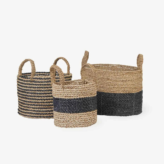 Handled Baskets - Set of 3 | HOME Collection