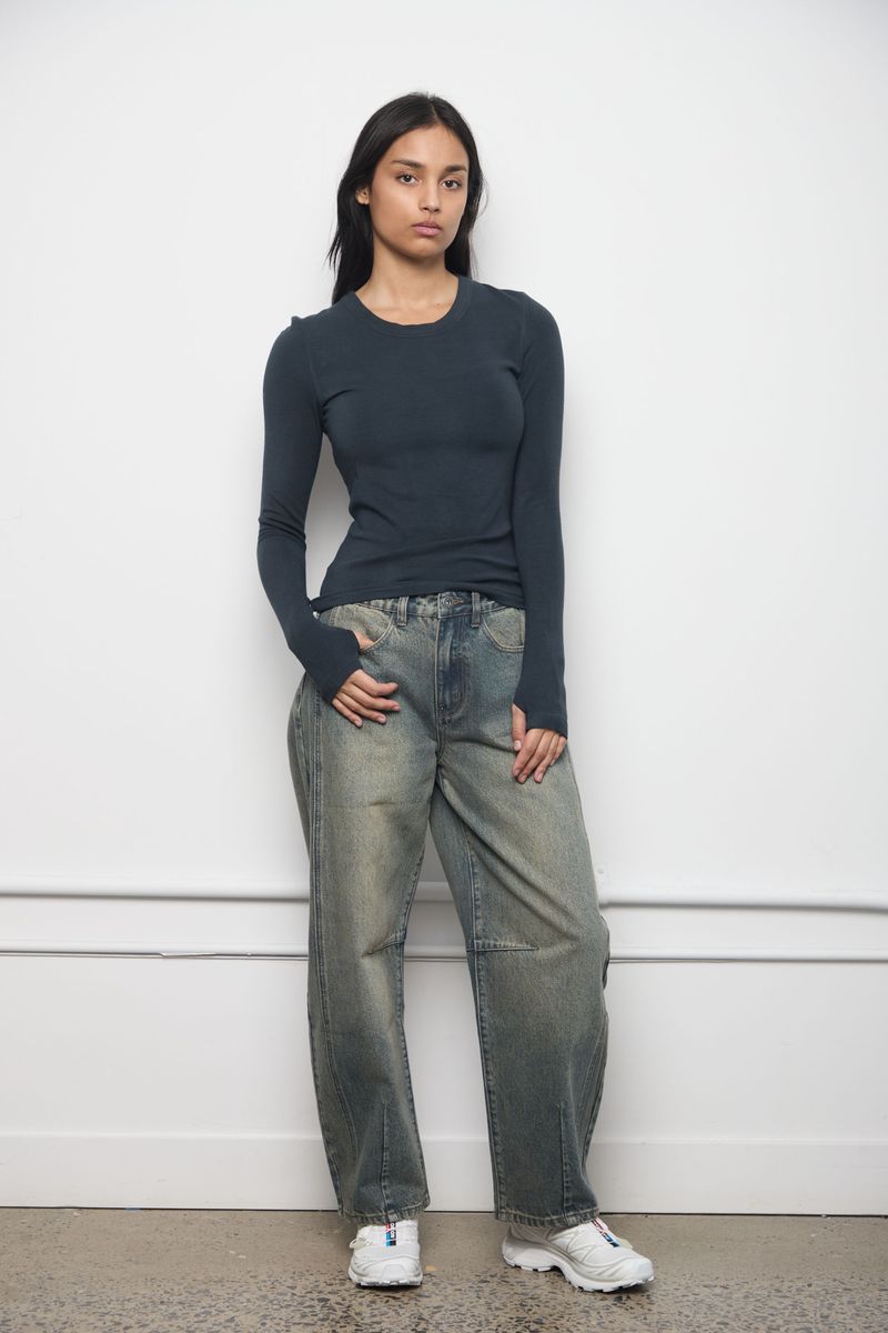 Ingrid Wool Crewneck Long Sleeve