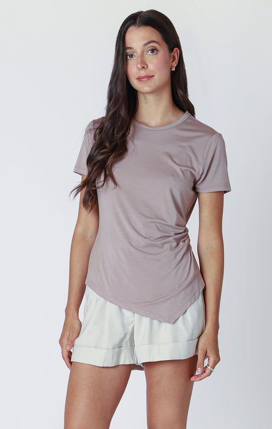 The Laurel Angled Hem Tee