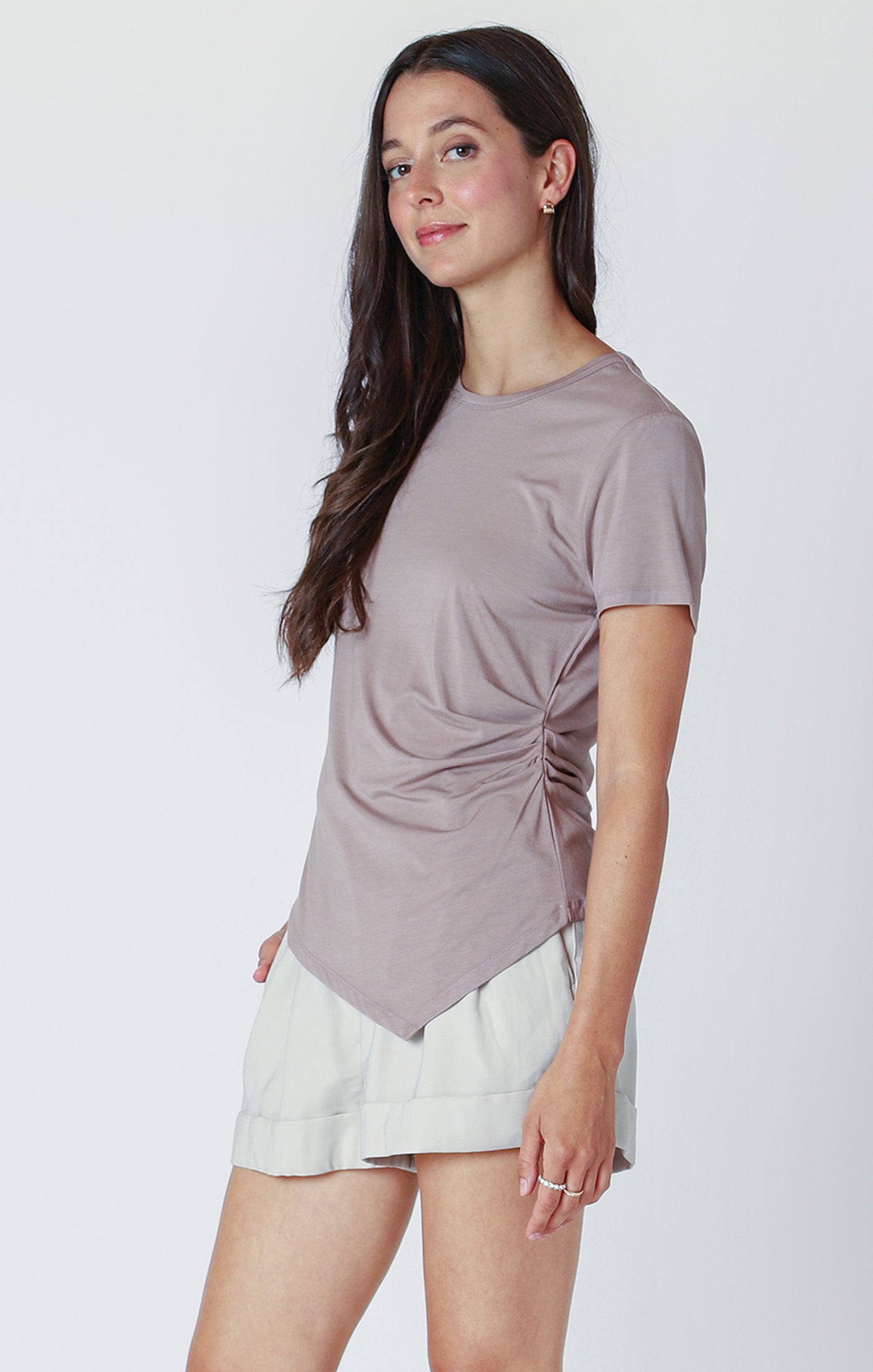 The Laurel Angled Hem Tee