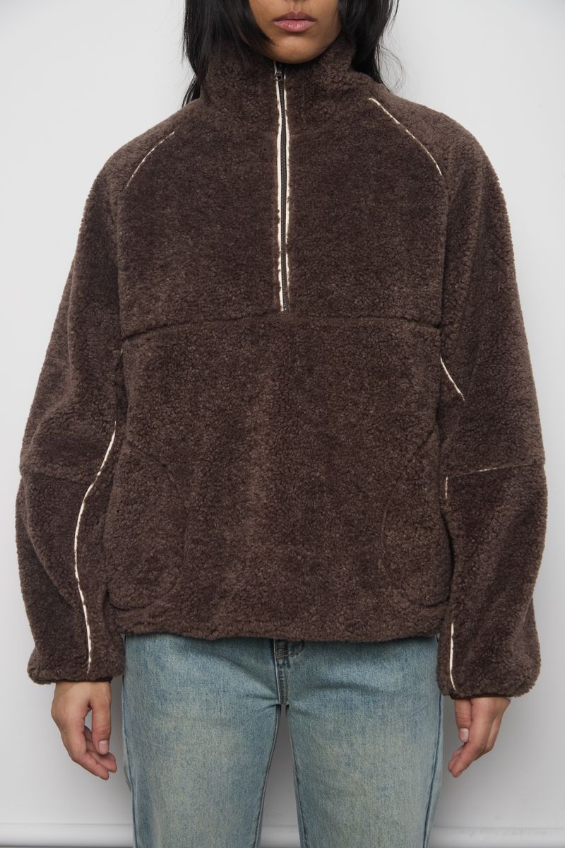 Theodore Half-Zip Sherpa Pullover