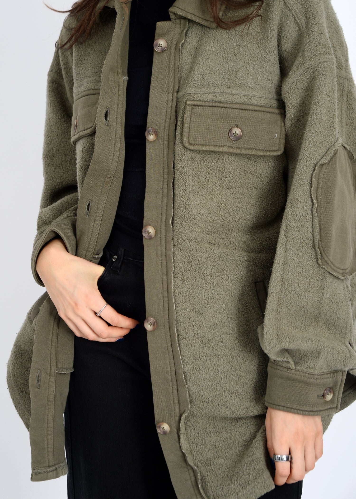 Lexie Oversized Shacket - Straight & Arrow Boutique