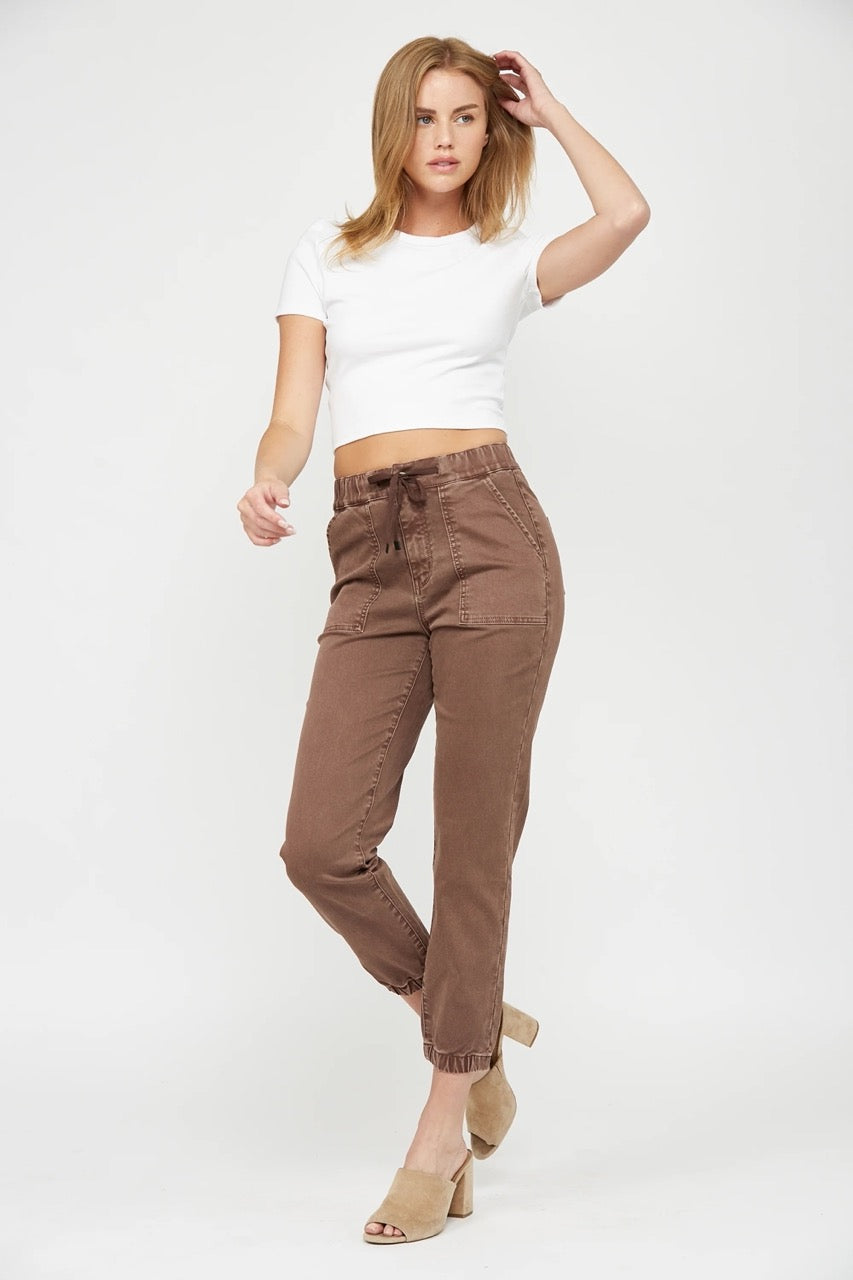 Lottie Denim Jogger - Straight & Arrow Boutique