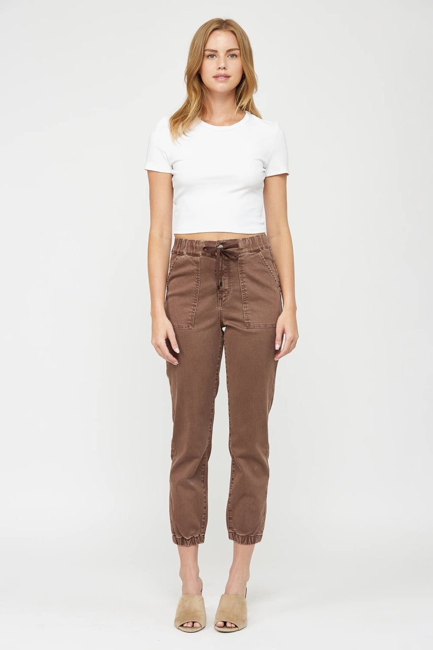 Lottie Denim Jogger - Straight & Arrow Boutique