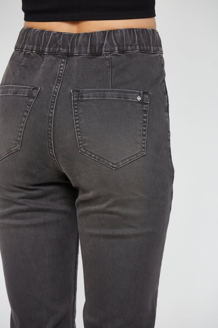 Lottie Denim Jogger - Straight & Arrow Boutique