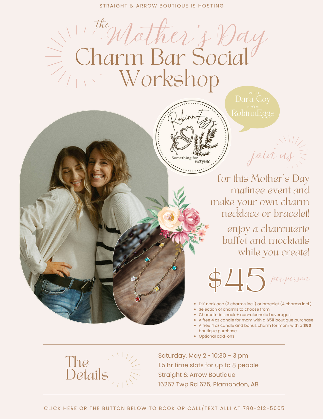 The Mother's Day Charm Bar Social Workshop