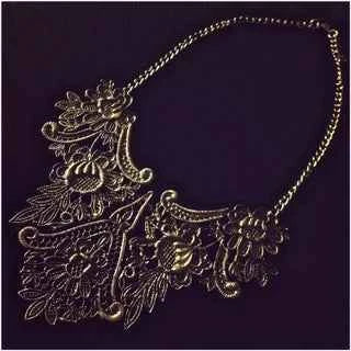 Bansuus Filigree Statement Necklace