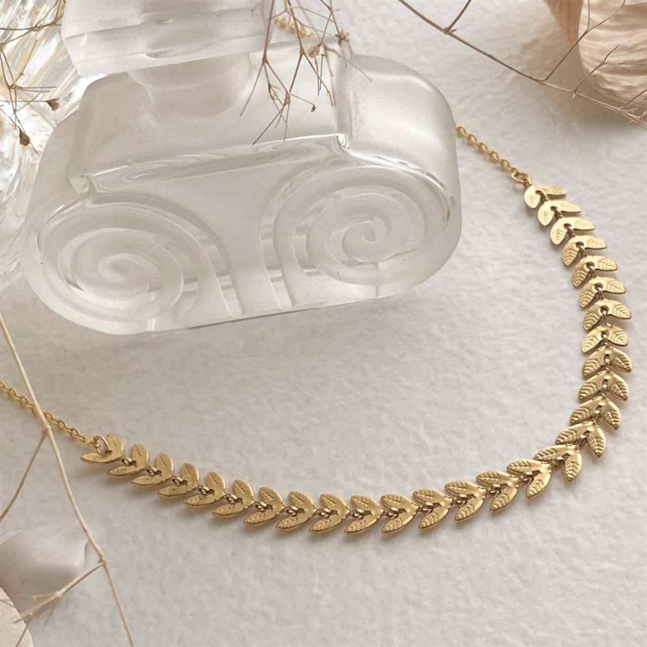 Laurel Leaf Chain Necklace