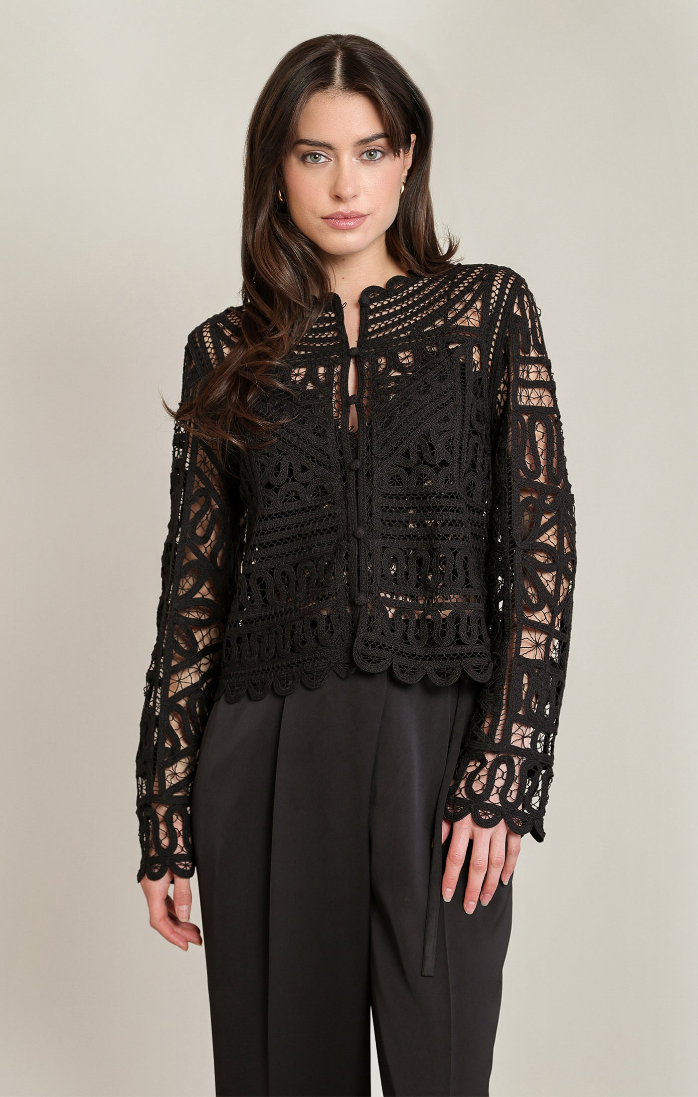 Noelle Crochet Lace Jacket