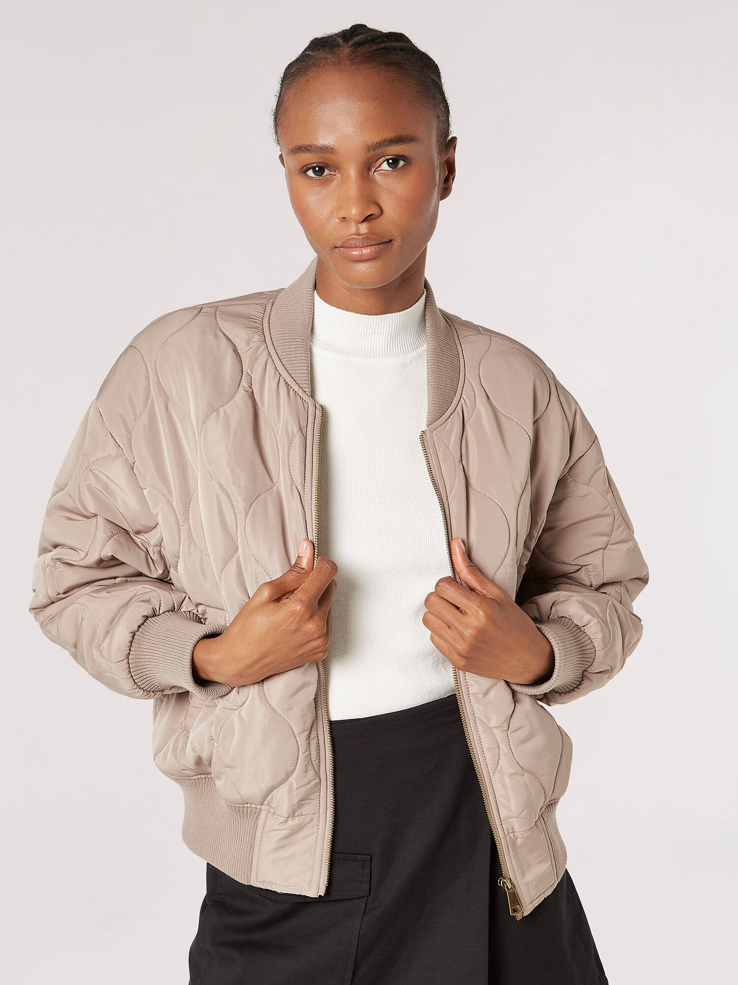 Onion Quilted Bomber Jacket