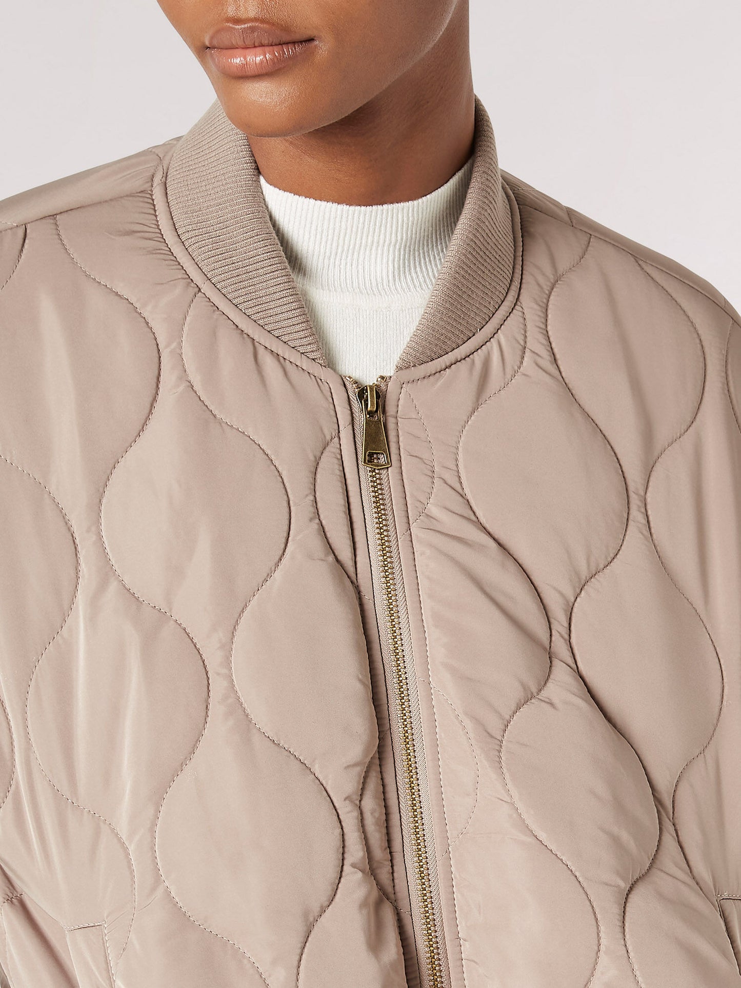 Onion Quilted Bomber Jacket