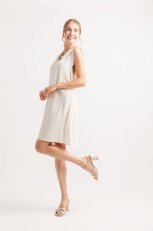 Beth Linen Mini Dress
