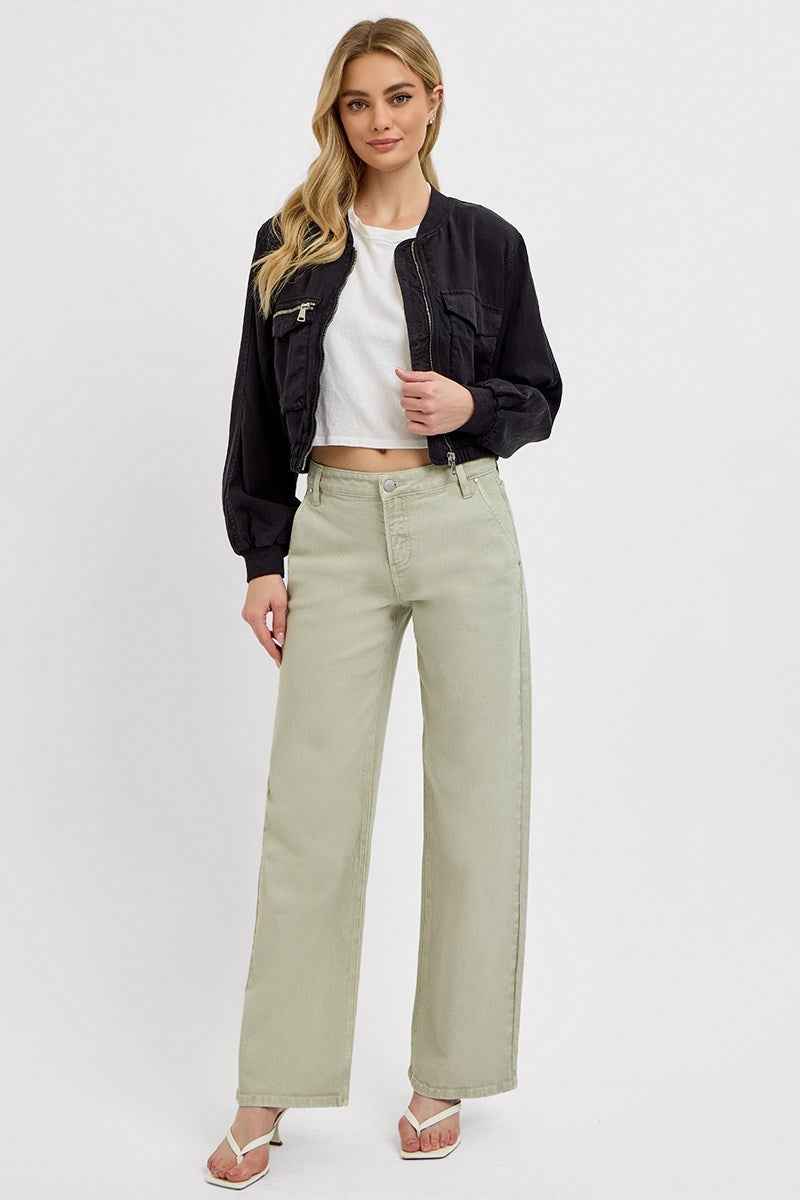 Sage High Rise Wide Jean