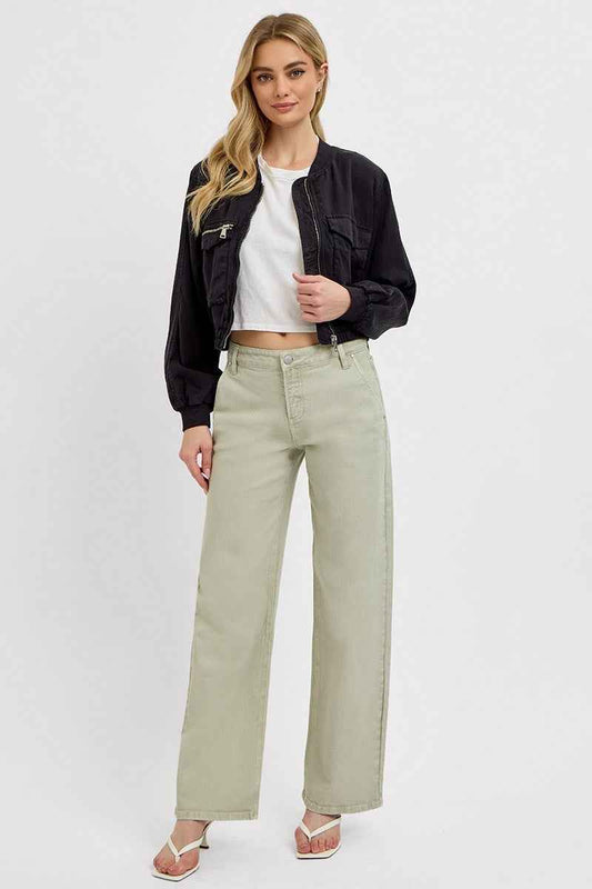 Sage High Rise Wide Jean