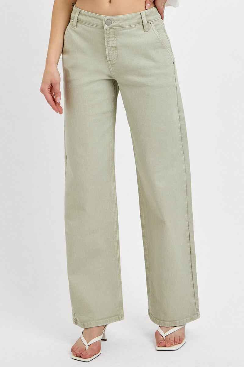 Sage High Rise Wide Jean