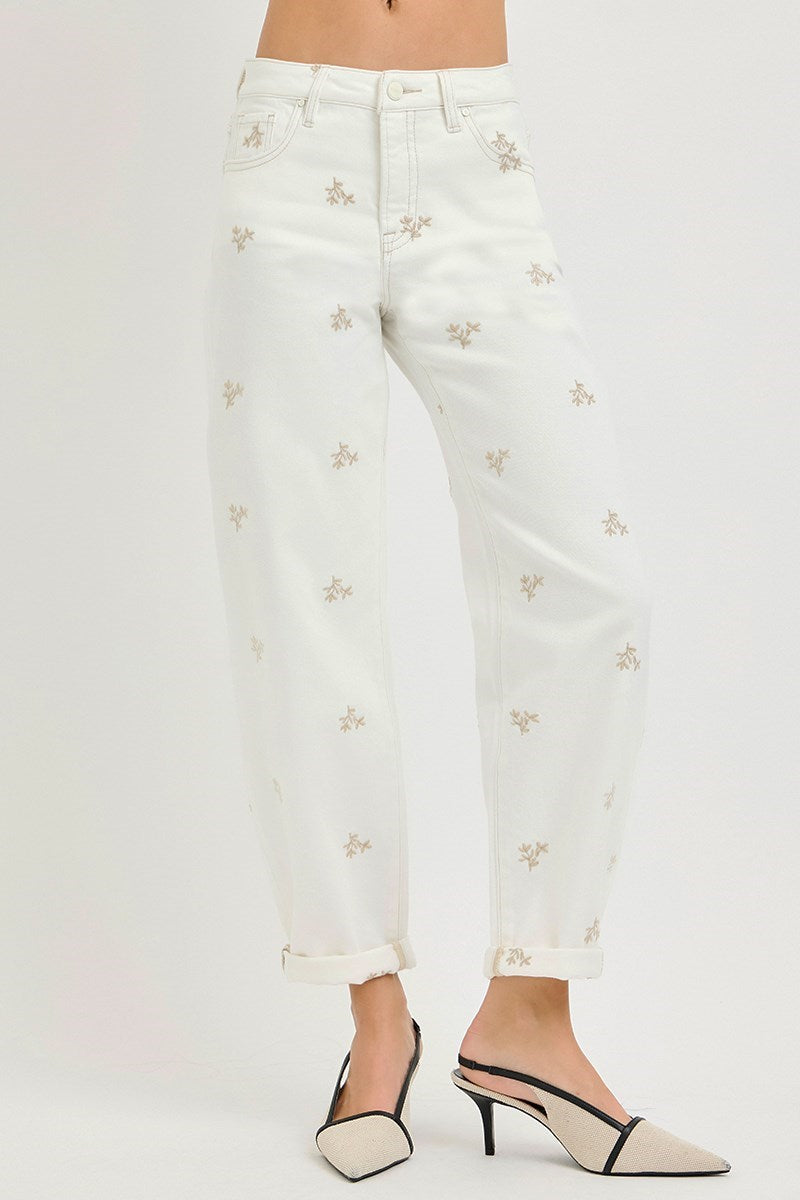 Ivy High Rise Barrel Jean