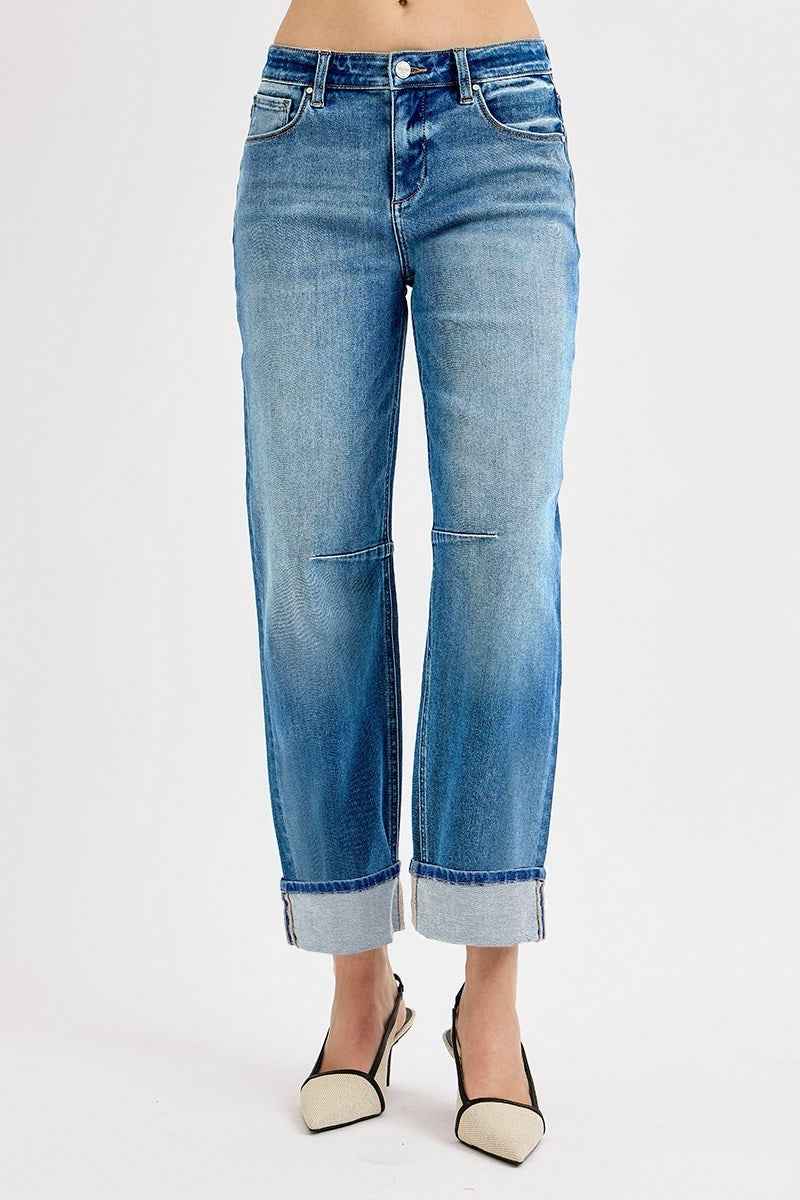 Tate Barrel Cuffed Jean