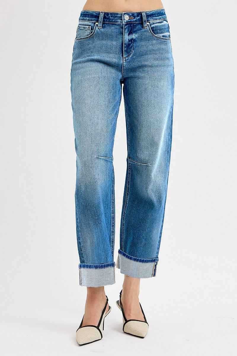 Tate Barrel Cuffed Jean