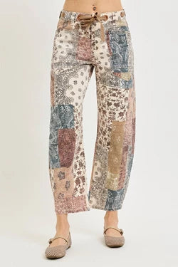 Wren Slouchy Crop Barrel Pant