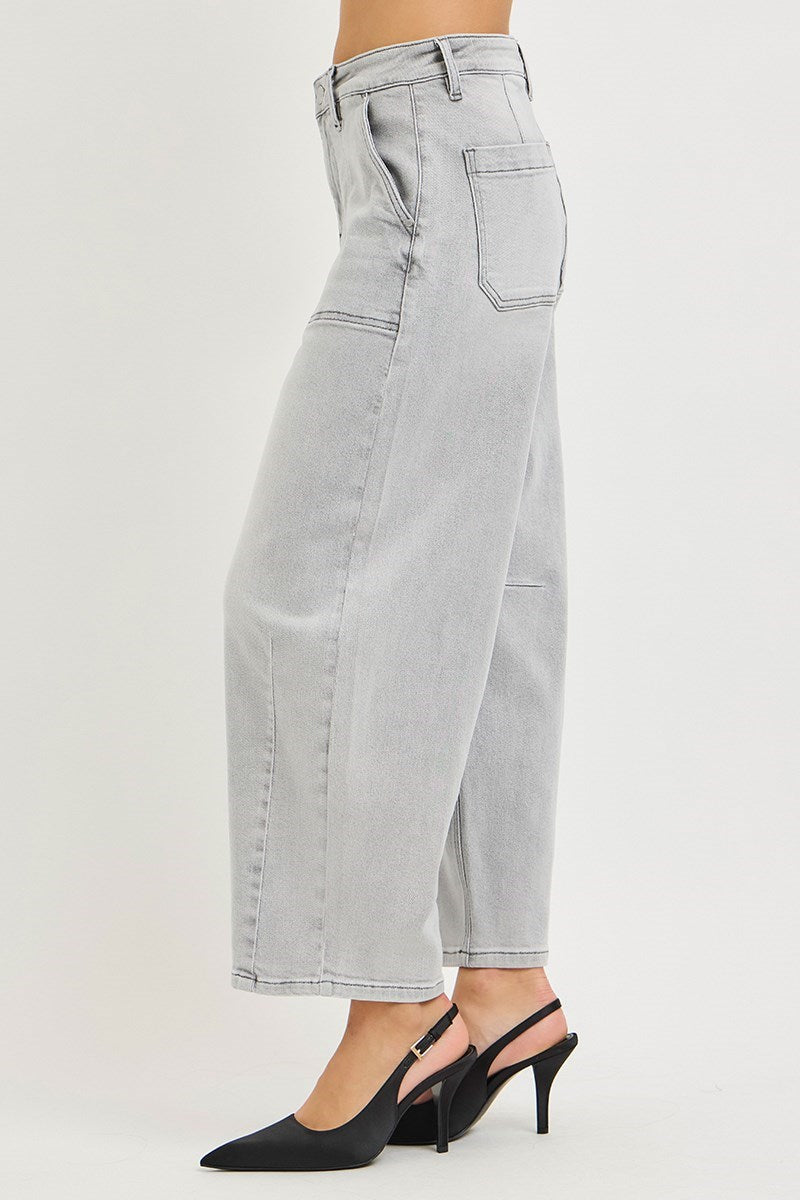 Frankie Cropped Barrel Jean