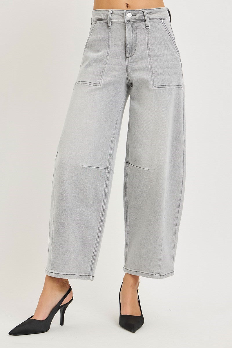 Frankie Cropped Barrel Jean